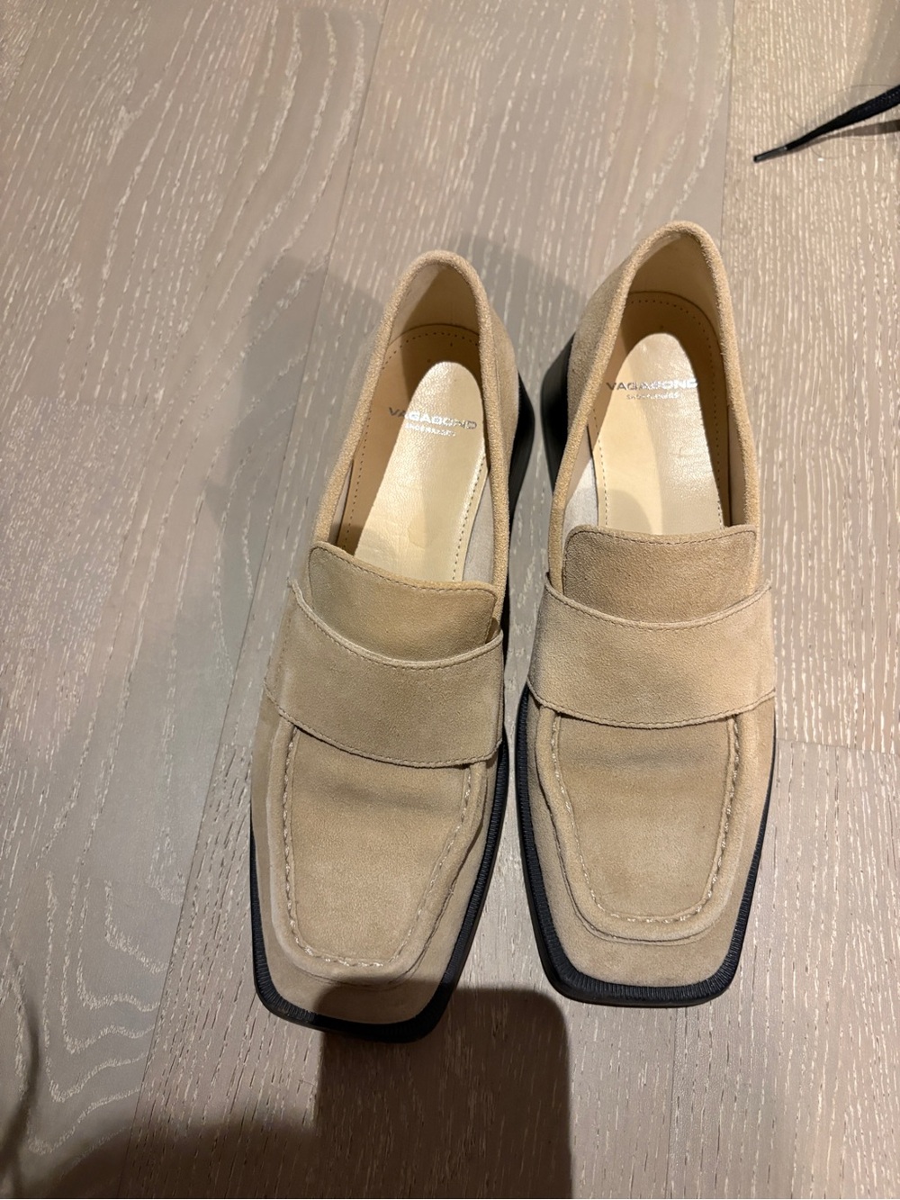 Vagabond Heeled Suede Loafers